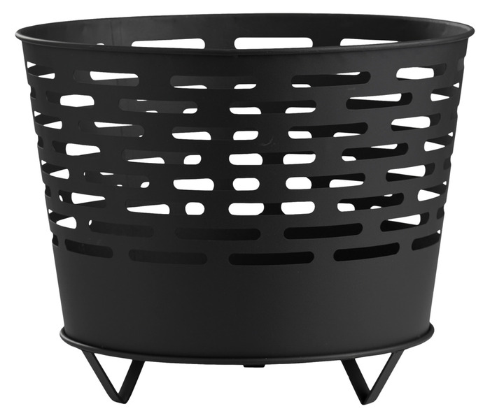 Vedkorg Ø39 x 31 cm Svart Dangrill